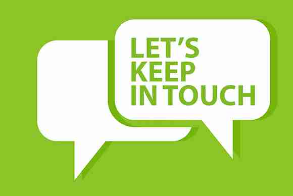 Let's keep in touch