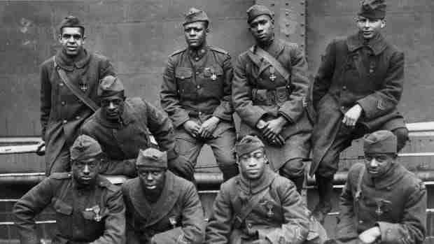 The Harlem Hellfighters were an African-American infantry unit in WWI who spent more time in combat than any other American unit. Despite their courage, sacrifice and dedication to their country, they returned home to face racism and segregation from their fellow countrymen.