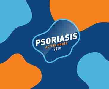 Psoriasis Action Month 2019 graphic. 