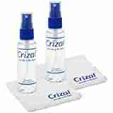 Glasses Cleaner | Eyeglass Cleaner- Crizal Lens Cleaner (2 oz) with Crizal 7" x 5 3/4" Microfiber Cloth. #1 Doctor Recommended Eye Glass Cleaner for All Anti Reflective Lenses-2 Pack