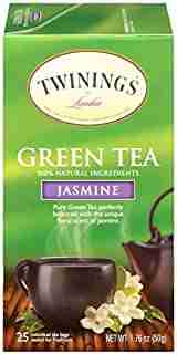 Twinings of London Jasmine Green Tea Bags, 25 Count (Pack of 1)