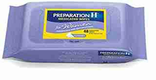 Preparation H Medicated Wipes for Women, 48 Count (3 Pack)