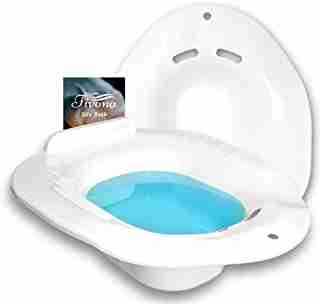 Sitz Bath Toilet Seat for Hemorrhoid Treatment | Postpartum Essentials Care | Yoni Steam Seat | Unisex Universal Fit