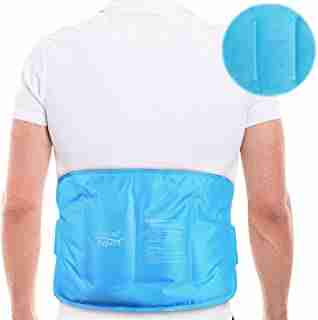 Relief Expert Ice Pack for Injuries Reusable Gel Cold Pack for Lower Back, Shoulder, Knee, Hip Pain Relief, Cold Compress for Swelling, Bruises, Surgery – Flexible, Hands Free (16" x 9")