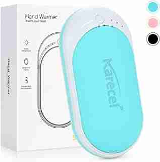 KARECEL Hand Warmers Rechargeable, USB Hand Warmer Reusable 5200mAh Powerbank Portable Heater Battery Hot Pocket Warmer Electric Handwarmers, Great Gifts for Men and Women in Cold Wether Winter