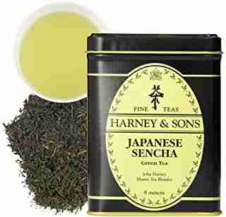 Harney & Sons Japanese Sencha Green Tea, Loose tea in 8 oz tin (12122)