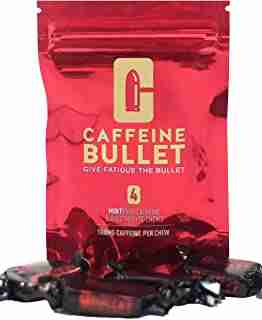 Caffeine Bullet 40 Mint Chews – Exceeds Energy Chews, Caffeine Pills and Gum. 100mg caffeine boost to go marathon running, cycling and the gym. A pre workout sports nutrition shot for endurance sports