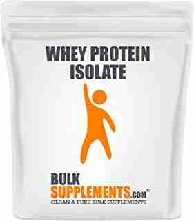 BulkSupplements.com Whey Protein Isolate Powder 90% (1 Kilogram - 2.2 lbs - 33 Servings)