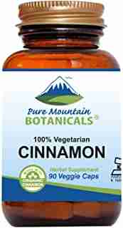 Cinnamon Capsules - 90 Kosher Vegan Pills Now with 900mg of Organic Cassia Cinammon Bark