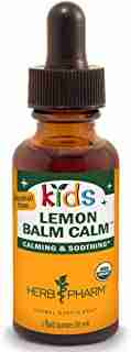 Herb Pharm Kids Certified-Organic Alcohol-Free Lemon Balm Calm Liquid Extract, 1 Ounce