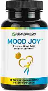 5-HTP Capsule | Fresh Traditional Herbs: St Johns Wort, Ashwagandha, Turmeric | Mood Joy for Mood Uplift, Calm, Sleep & Support Stress, Mental & Emotional Wellbeing – Happiness | Trio Nutrition*