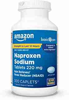 Basic Care Naproxen Sodium Tablets, 300 Count (Pack of 1)