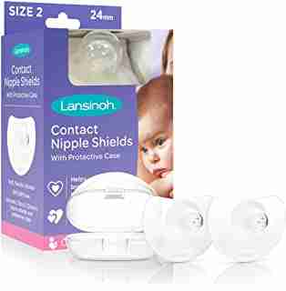 Lansinoh Nipple Shield for Breastfeeding, 2ct 24 Milimeter
