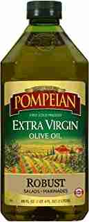 Pompeian Robust Extra Virgin Olive Oil, First Cold Pressed, Full-Bodied Flavor, Perfect for Salad Dressings and Marinades, Naturally Gluten Free, Non-Allergenic, Non-GMO, 68 FL. OZ., Single Bottle