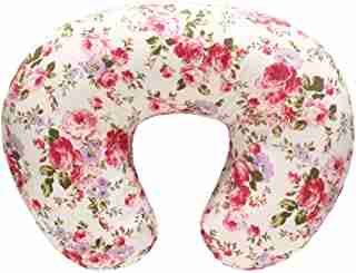 LAT Nursing Pillow and Positioner,Best for Mom Breastfeeding Pillow,100% Cotton Soft Fits Snug On Infant,Aseptic Vacuum Packaging(Flower)