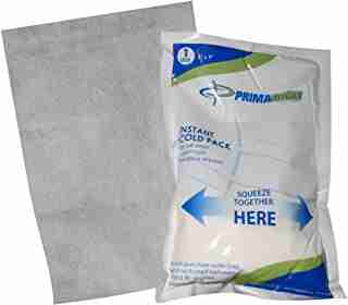 Primacare Disposable First-Aid Instant Cold Pack for Pain Relief, Inflammation or Sprains | Emergency Compress Ammonium Nitrate Cold Pack for Toothache or Strained Muscles (24 6" x 9" Cold Packs)