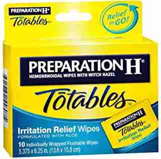 Preparation H Totables Irritation Relief Wipes 10 Each (Pack of 4)