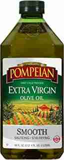 Pompeian Smooth Extra Virgin Olive Oil, First Cold Pressed, Mild and Delicate Flavor, Perfect for Sauteing and Stir-Frying, Naturally Gluten Free, Non-Allergenic, Non-GMO, 68 FL. OZ., Single Bottle