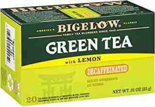 Bigelow Decaffeinated Green Tea with Lemon, 20 Count (Pack of 6), 120 Teabags Total