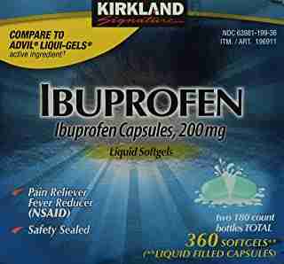 Kirkland Signature Ibuprofen Liquid Softgels 200mg, 360 Capsules