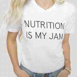 Nutrition Is My Jam T-shirt | Registered Dietitian Shirt | Nutrition Stripped