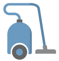 blue canister vacuum