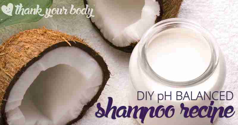 Most natural shampoo recipes are not pH balanced which can lead to scalp issues. Try this simple & frugal natural homemade pH balanced shampoo recipe.